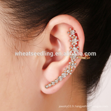 Vente chaude boucle à oreille à la mode charme boucles d&#39;oreille en forme de fleurs florales en forme de rose